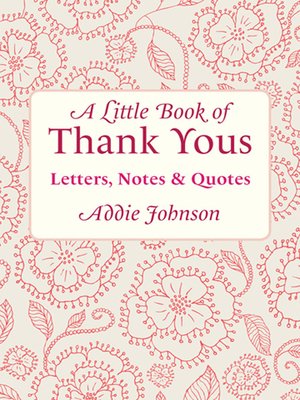 cover image of A Little Book of Thank Yous